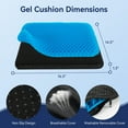 thumbnail image 3 of VUSIGN Cooling Gel Seat Cushion for Long Sitting, Wheelchair Cushions, Gel Chair Cushion for Hip Pain, Gel Seat Cushion for Office Chairs,Gel Car Seat Cushion Breathable, 3 of 7