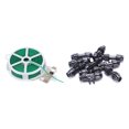 thumbnail image 1 of 10 Pcs 11/8 Inch To 7/4 Inch Hose Connector & 1 Roll Gardening Twisted Green Wire, 1 of 10