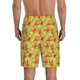 thumbnail image 4 of Lsque Crab Lobster Mens Sleep Pajama Shorts,Short Pajama Pants, Cotton Ultra-Soft Knit-Large, 4 of 9