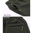 thumbnail image 5 of Pantalones capri para hombre de secado rápido 3/4 pantalones cortos por debajo de la rodilla pantalones cortos para acampar al aire libre con bolsillos con cremallera, 2XL Sailing Electrónica, 5 of 5
