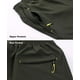 thumbnail image 5 of Pantalones capri para hombre de secado rápido 3/4 pantalones cortos por debajo de la rodilla pantalones cortos para acampar al aire libre con bolsillos con cremallera, 2XL   ER, 5 of 5