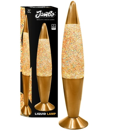 Jambo 16-inch Gold Rainbow Glitter Lamp