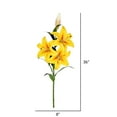 thumbnail image 2 of Vickerman 36'' Artificial Yellow Real Touch Lily Spray. Includes 2 sprays per pack., 2 of 2
