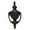 Black - Roped Traditional Design, variant on Renovators Supply Door Knockers for Front Door 6.5" Oil Rubbed Bronze Solid Brass Ornate Door Knocker w/Screws