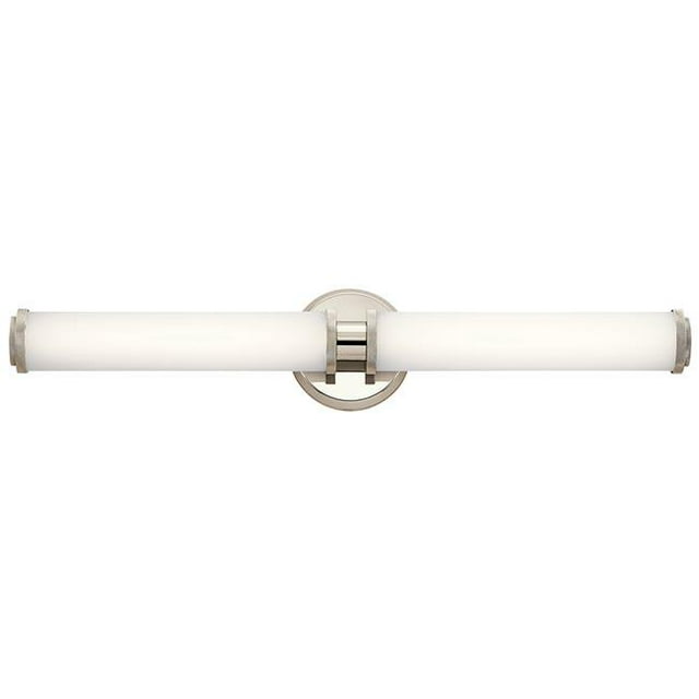 Kichler 45685PNLED Indeco 27 in. LED Linear Bath Light, Polished Nickel
