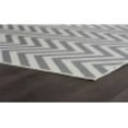 thumbnail image 7 of 8x10 Water Resistant, Large Indoor Outdoor Rugs for Patios, Front Door Entry, Entryway, Deck, Porch, Balcony | Outside Area Rug for Patio | Gray, Chevron | Size: 7'10'' x 10'3'', 7 of 7