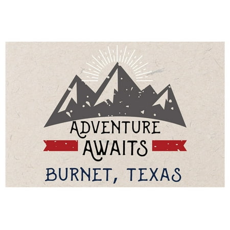 

Burnet Texas Souvenir 2x3 Inch Fridge Magnet Adventure Awaits Design