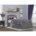 thumbnail image 4 of AFI Warren Twin-XL Wood Platform Bed with Headboard Footboard & Twin-XL Trundle, Grey, 4 of 15