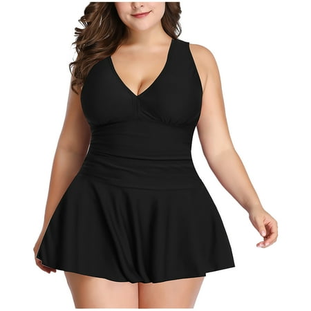 Utoimkio Tankini Swimsuits for Women Plus Size Tummy Control Two Piece Bathing Suits Floral Print Tank Top with Boyshorts Modest Sports Swimming Suits