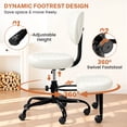thumbnail image 5 of COOLHUT Cross Legged Chair, Ergonomic Adult ADHD Office Chair, Height Adjustable Yoga Office Chair, Meditation Chair with Lumbar Support, Home Office Kneeling Chair, White, 5 of 8