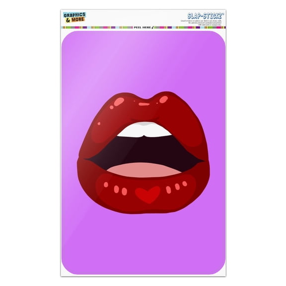 Seductive Luscious Open Mouth Lips Home Business Office Sign