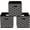 Black clouds, variant on Yunkeeeper storage bins Cubes, Fabric Cube Organizer with Handle, Foldable Cube Bins for Cloth or Accessary Storage, 11x11x11, Set of 3,(Gray)