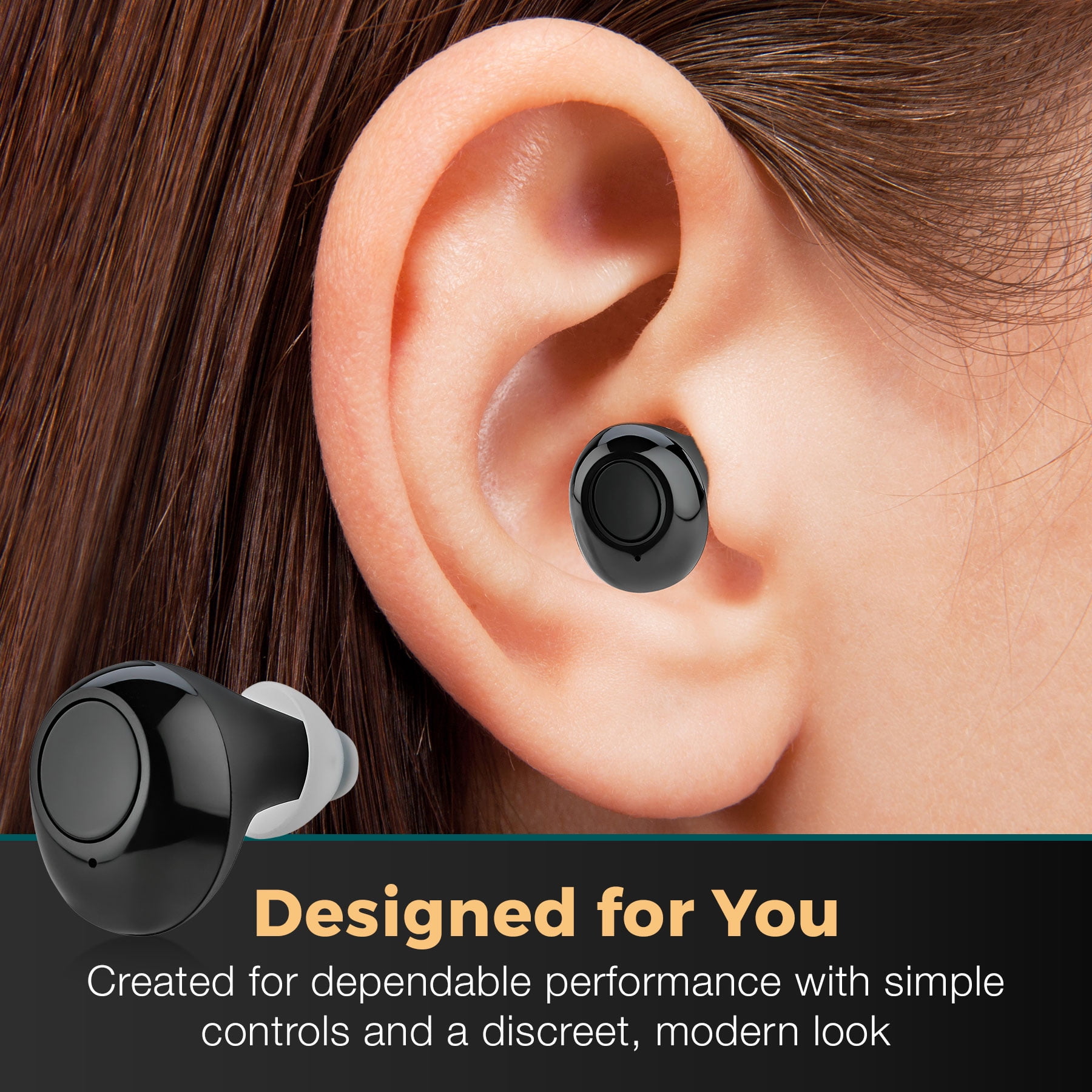 MEDca Digital Hearing Personal Sound Multicolor Rechargeable Amplifier 2 Piece Set