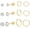 Style 1, variant on 5 Pairs 14K Gold Plated Earring Set Small Hoop Earrings, Lightweight Stud Earrings, Silver Stud Earrings Flat Back Earrings for Women Men