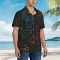 thumbnail image 3 of Balery Gamepad Joystick Game Camisas hawaianas de manga corta para hombre, camisas playeras de corte holgado, camisas de vacaciones con botones,Medium, 3 of 7