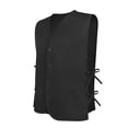 thumbnail image 5 of TopTie Two Pockets Volunteer Vest Supermarket Cobbler Apron Vest-Black-M, 5 of 7