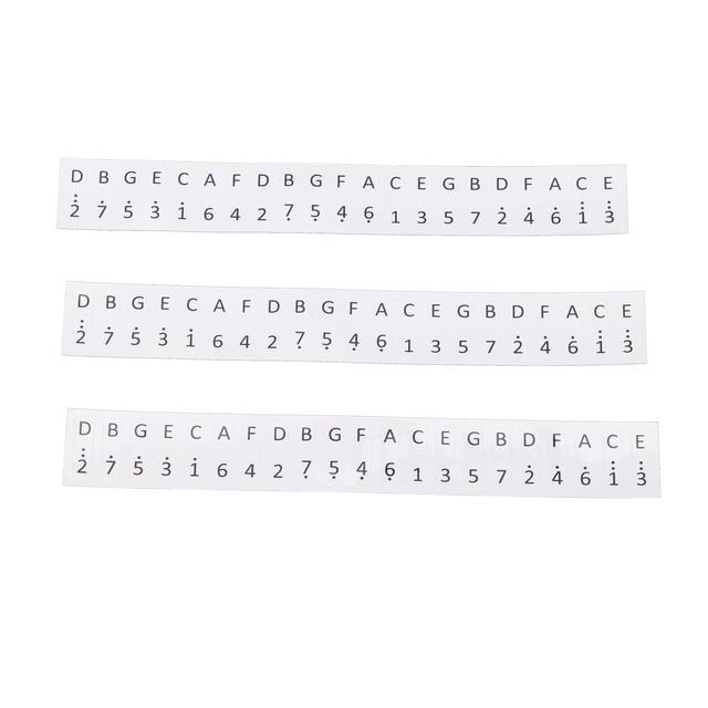 Etiquetas para el Personal de Kalimba de 17 Teclas Pegatinas de Notas de Piano Pulgar Letras del Teclado Instrumento de Dedo para Principiantes Decoración de Notas de ANGGREK Otros