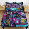 thumbnail image 2 of Ambulance Car Bedding Sets Twin Duvet Cover 3 Piece Cute Bed Set for Boys Girls Kid, 2 of 6