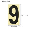 thumbnail image 2 of Uxcell Reflective Mailbox Numbers Sticker 0 - 9 Adhesive Address Number Black 4.13", 2 of 4