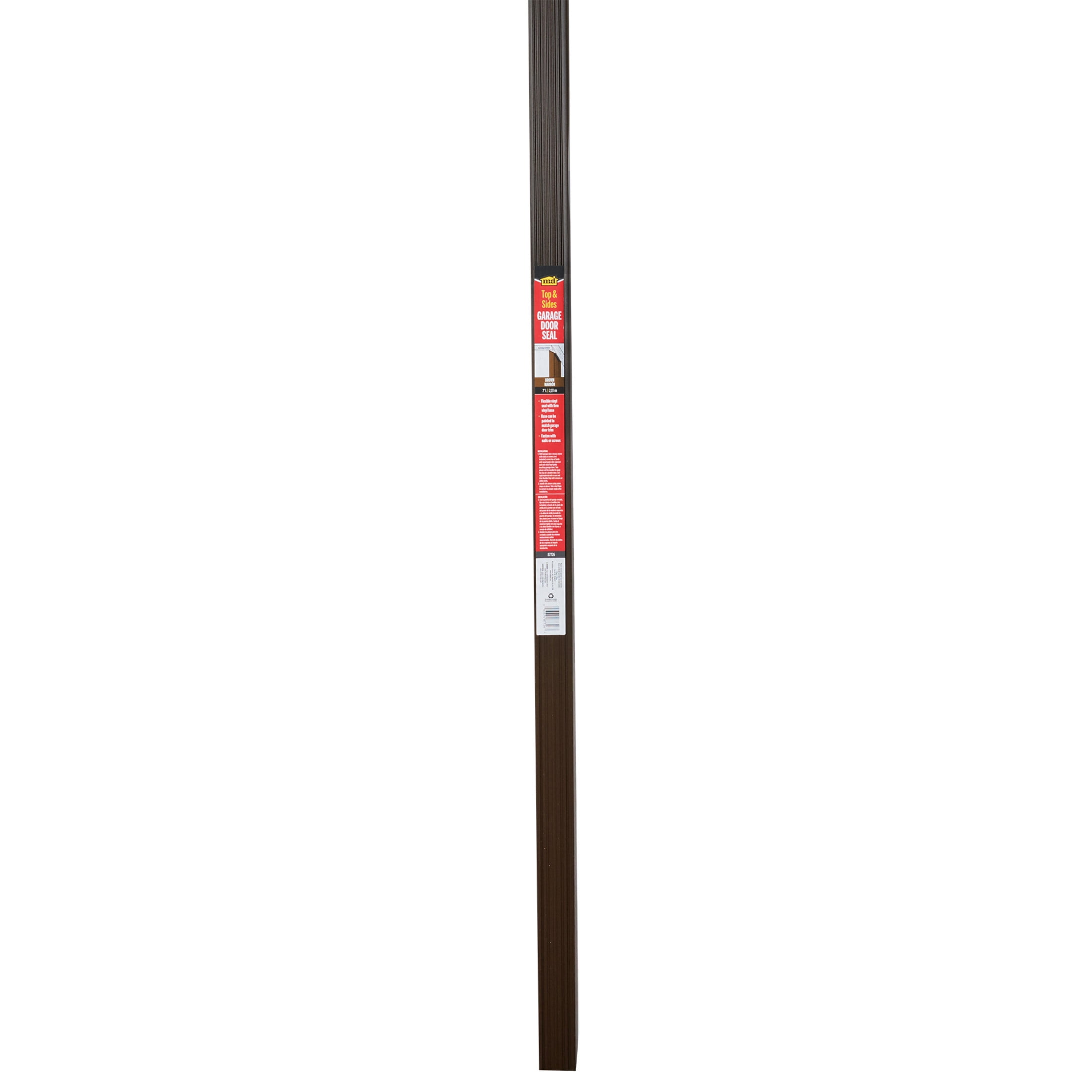 M-D Building Products 87726 7 ft. Brown Vinyl Garage Door Top and Sides Seal