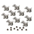 thumbnail image 1 of 2x10 Piezas de Remaches de Aleación Plateada con Patrones de Perros DIY para Accesorios de Costura 4 piezas, 1 of 8