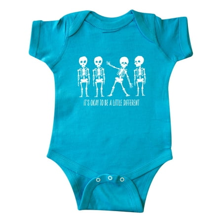 

Inktastic It s Okay to be a Little Different Skeletons Gift Baby Boy or Baby Girl Bodysuit