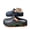 Black, variant on Men Slide Sandals Garden Slippers Closed Toe Open Back Thick Sole Solid Color EVA Lightweight Breathable Outdoor Beach Casual Vacation With Perforated Upper Black 41