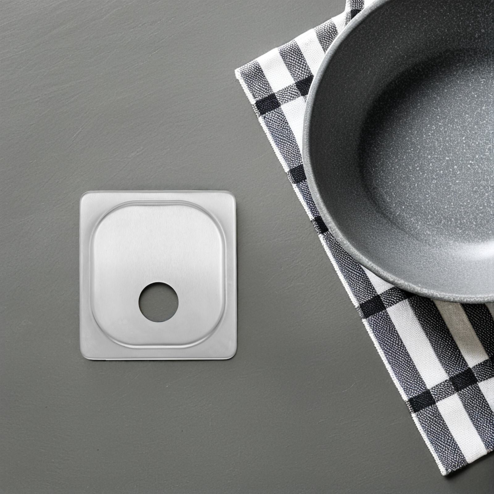 FUEENIRVA Stainless Steel Syrup Pump Lid Silver for Kitchen Use Sturdy and Leakproof