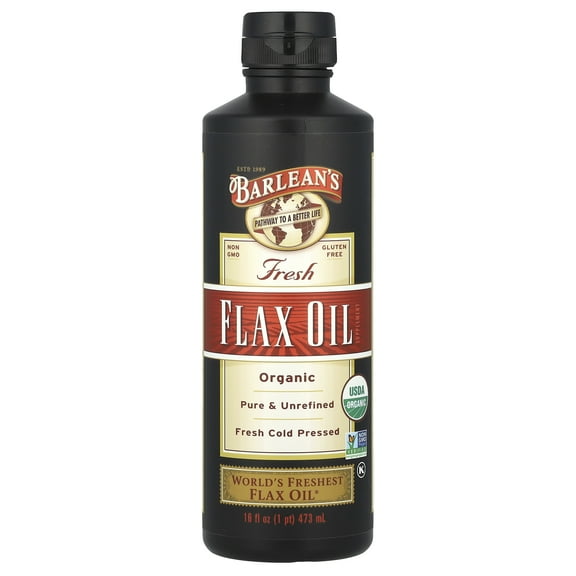 Barlean's Organic Flax Oil, 16 fl oz (473 ml)