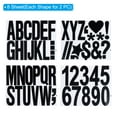 thumbnail image 3 of Uxcell Letters Numbers Kit, Self-Adhesive Alphabet Stickers Larger Number Sticker Decal for Mailbox Arts Crafts DIY Outdoor Sign Black, 3 of 7