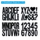 thumbnail image 3 of Kit de Letras y Números Uxcell, Calcomanías de Alfabeto Autoadhesivas, Calcomanía de Número Más Grande para Buzón, Manualidades DIY, Letrero Exterior Negro, 3 of 7