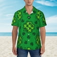 thumbnail image 4 of Kll Men'S Hawaiian Shirt Short Sleeve Button Down Beach Shirts-St Patrick'S Day5, 4 of 8