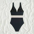 thumbnail image 5 of MSJUHEG Tie Side,Push Up Swimsuits for Women,Strapless Bathing Suits,Bathing Suit Monokini,Cross Back,Tummy Control Swimsuits for Women,Ribbed One Piece Swimsuits for Women Black L, 5 of 7