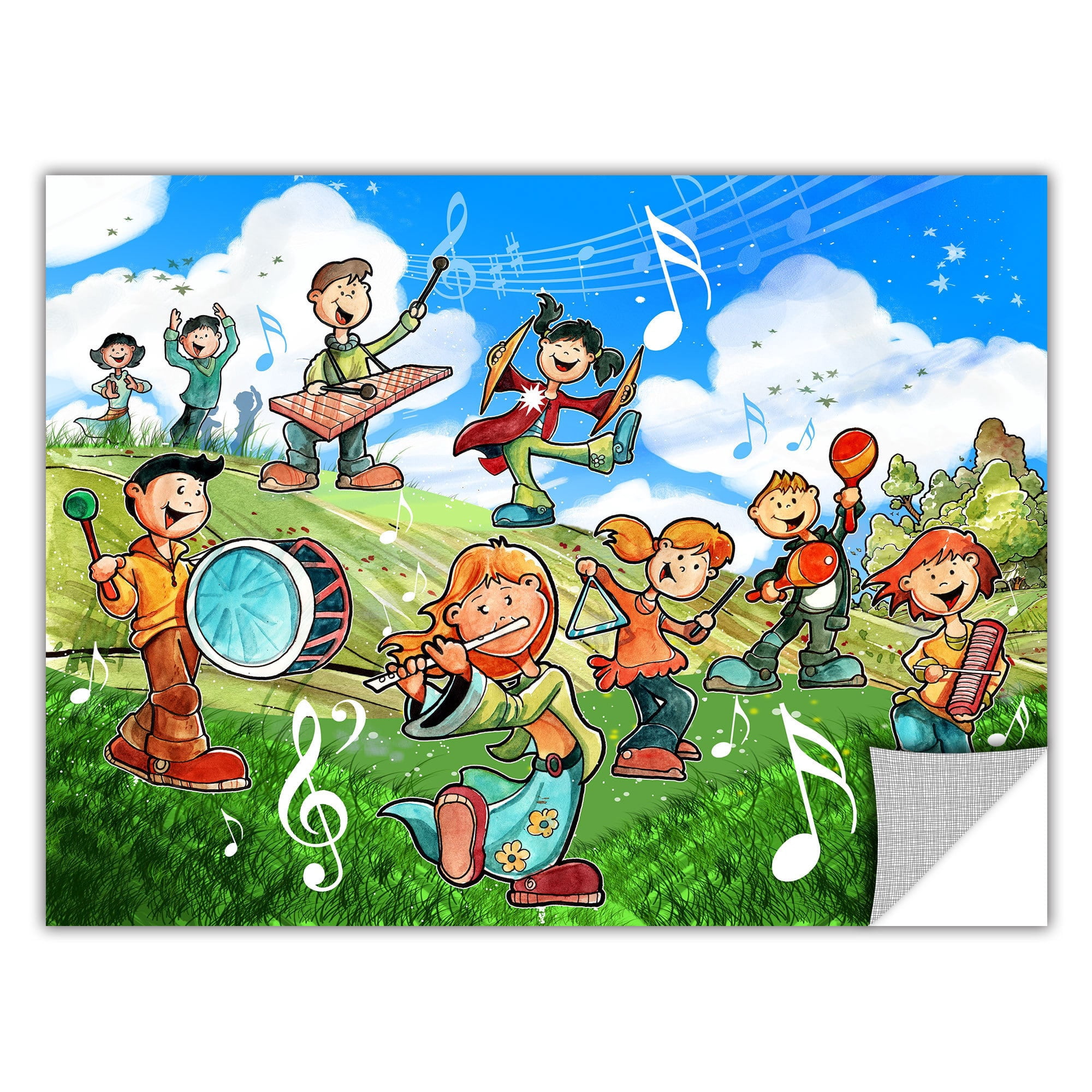 Luis Peres "Music Kids" Removable Wall Art Graphic