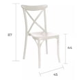 thumbnail image 3 of Offiho Eqqus Silla de Comedor Vintage Para Eventos Apta para Exterior e Interior con Protección UV, 3 of 5