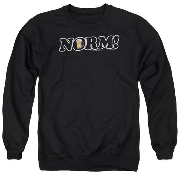 Cheers Norm! Adult Crewneck Sweatshirt Black