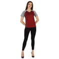 thumbnail image 2 of Inkmeso T-Shirt à Manches Courtes Uni pour Femmes Sportif Décontracté Basique, 2 of 7