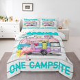 thumbnail image 1 of Erosebridal Summer Camping Bedding Twin Comforter Set, Cute Flamingo Camper Down Comforter, RV Accessories Decor, Reversible 2-Piece, 1 of 8