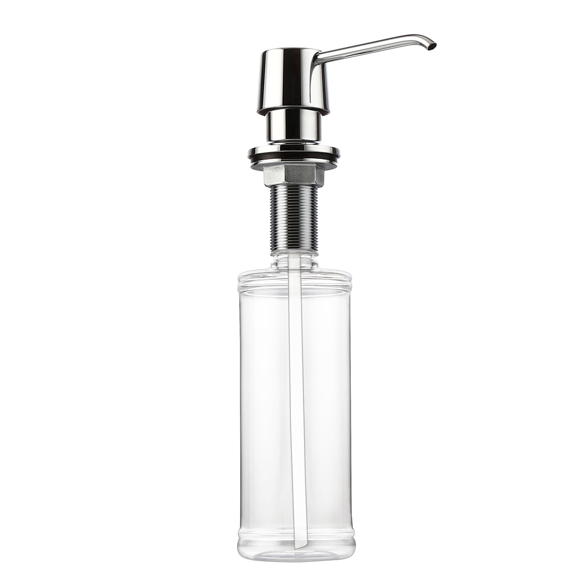 Homary Polished Chrome Deck Mount Sink Soap Dispenser with Solid Brass