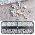 thumbnail image 3 of Jiaroswwei 1Box 18g Nail Decor Shining Rhinestone Design 12 Grids 3D Nail Embellishment Sequins for Women, 3 of 8
