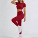 thumbnail image 4 of TaTaai Women Fitness Sports Yoga Set 2 Piece Stretchy Comfortable Top & Pants Workout Suit Soft Breathable Machine Washable Non See-through Daily Casual Active Wear Gift, 4 of 8