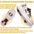 thumbnail image 3 of Cyiecw Roller Skate Shoes for Kids Boys Girls Rechargeable Wheels Sneakers Fashion Roller Wheeled, 3 of 6
