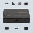 thumbnail image 5 of Emoshayoga Conmutador HDMI 3X1 4K 60HZ HDR, selector de conmutador HDR HDMI de 3 Puertos, conmutador HDMI de 3 entradas y una Salida con Control Remoto 24M1, 5 of 5