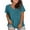 Blue, variant on Plus Size V Neck T Shirts Women Short Sleeve Tops Casual Summer Tshirts Loose Fit Tee Pink Women Blending Shirts Women's Short Sleeve T-Shirt(XXXL)