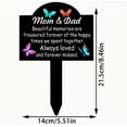 thumbnail image 3 of SLYNSHome Memorial Stakes Grave Decorations for Cemetery,Mom and Dad Memorial Plaques Markers for Cemetery Humans Outdoor Yard Garden, 3 of 6