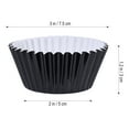 thumbnail image 4 of Monyance aluminum foil cups ROSENICE 100pcs Aluminum Thickened Foil Cups Cupcake Liners Mini Cake Muffin Molds Baking Molds (Black)(2.95X2.95X1.18Inches), 4 of 9