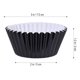 thumbnail image 5 of ROSENICE - 100 moldes de aluminio engrosados para cupcakes, mini pasteles, muffins y repostería (negros), 5 of 5