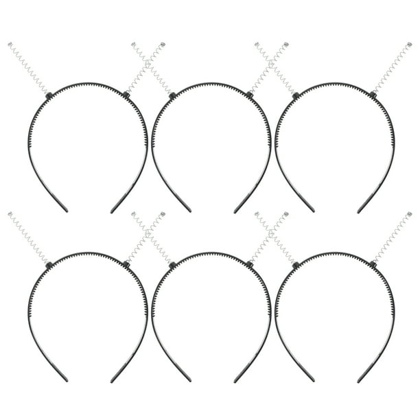 6 uds diademas para mujer, peine de dientes, diademas, suministros para hacer bandas para el cabello DIY