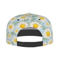 thumbnail image 4 of Haiem Daisies Flowers Classic Snapback Cap Flat Bill Hat Baseball Cap Adjustable Size Cotton Dad Hat, 4 of 9