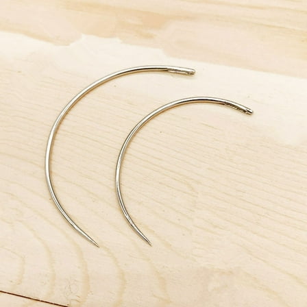 ROSENICE Needles For Sewing 50Pcs Curved Metal For Leather Projects